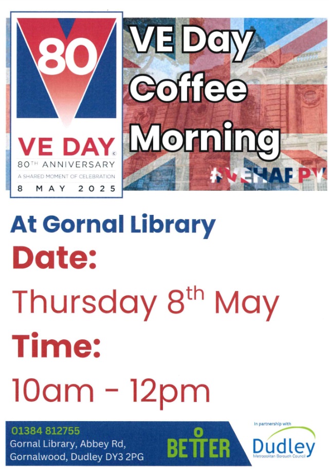 Gornal Library - VE Day Coffee Morning